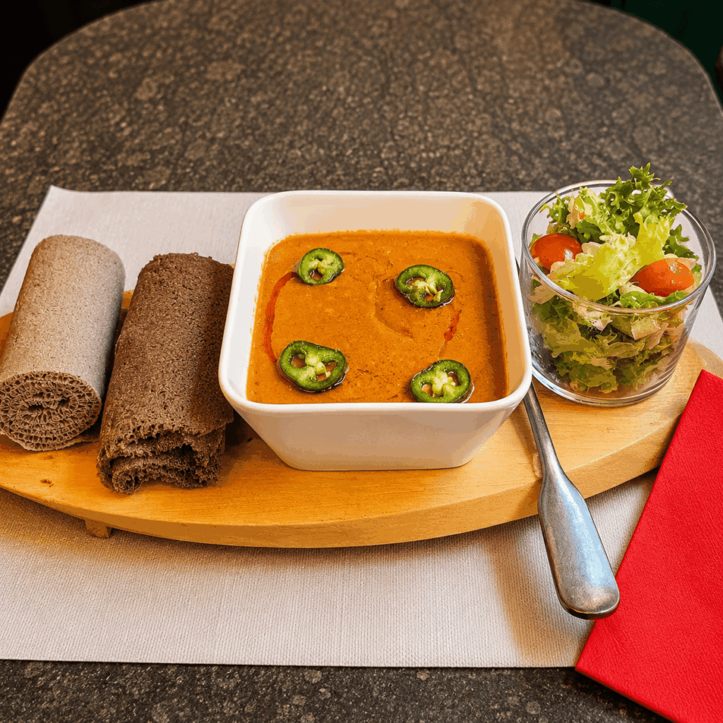 Vegan-friendly Ethiopian dishes and lentil specialties at Café d’Éthiopie Geneva