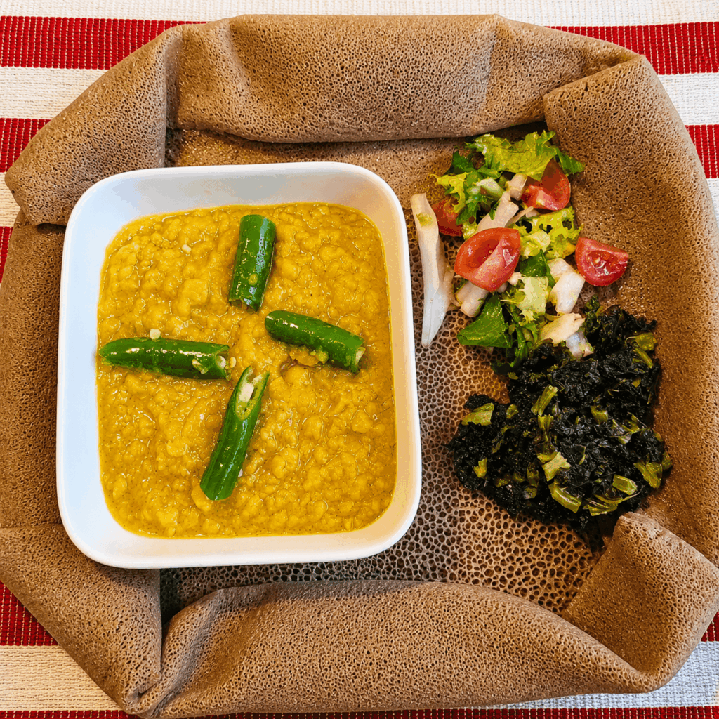 Vegan-friendly Ethiopian dishes and yellow lentil specialties at Café d’Éthiopie Geneva