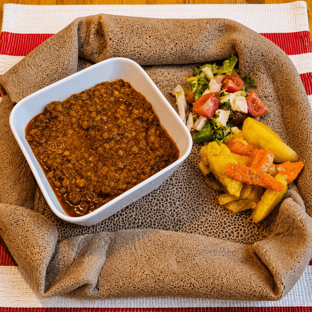 Authentic East African cuisine prepared with traditional Ethiopian spices in Geneva