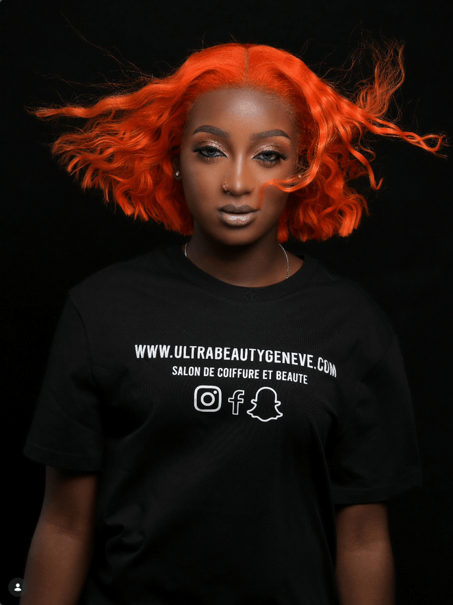 Curly hair styling at Ultra Beauty afro hair salon in Geneva