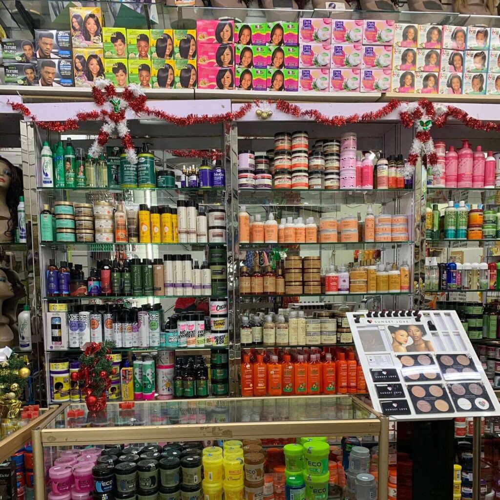 African cosmetics and beauty products at Inside Africa Akwaaba in Geneva