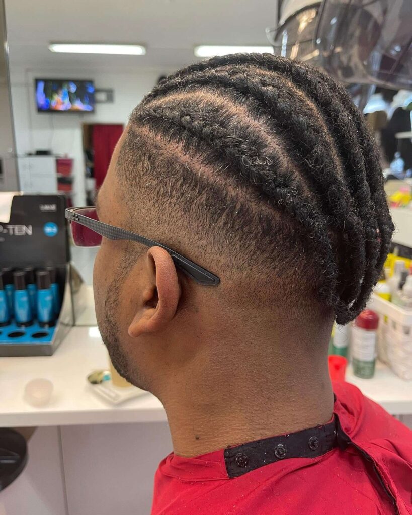 Braids and cornrows styling at Salon City in Geneva