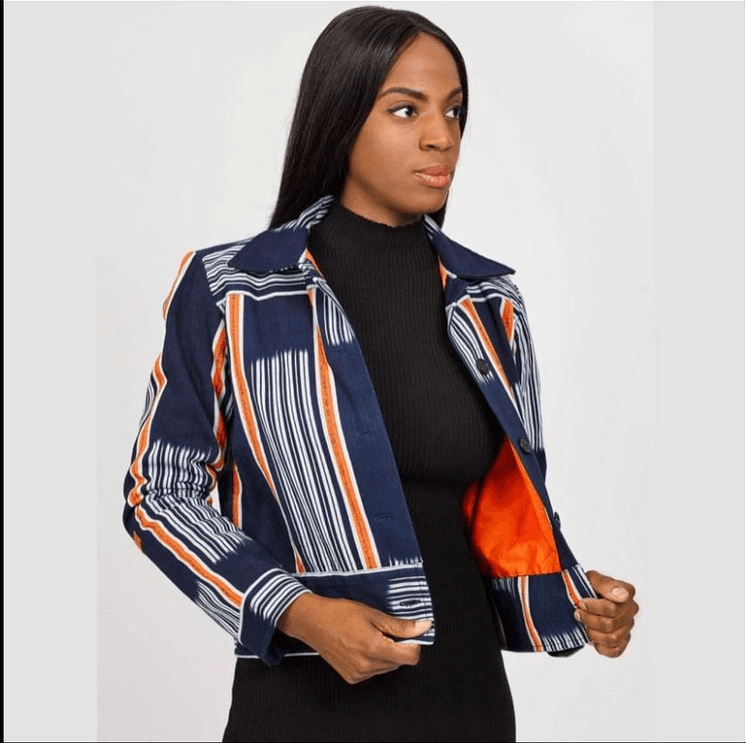 Handmade African garment produced by MICI artisans in Abidjan