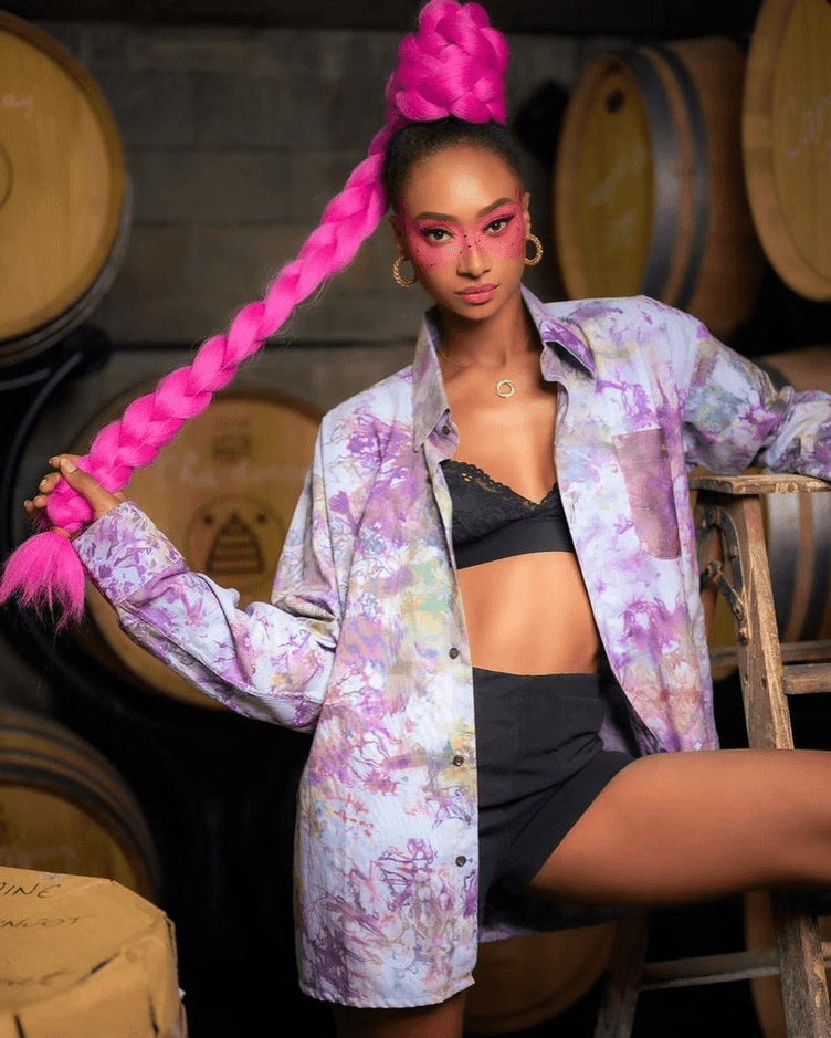 Contemporary African fashion piece by MICI in Geneva