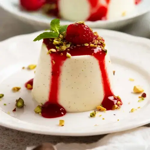 Homemade Vegan Dessert – Coconut-Lemon Panna Cotta at Café d'Éthiopie