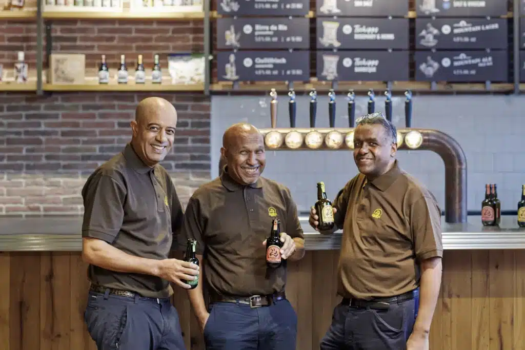 Founders of Nubia Brew, an Ethiopian brewery in Appenzell